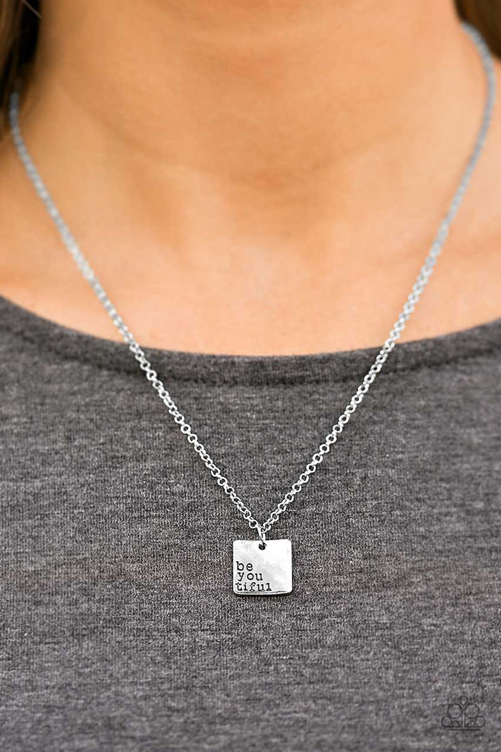 Just the Way You Are - silver - Paparazzi necklace