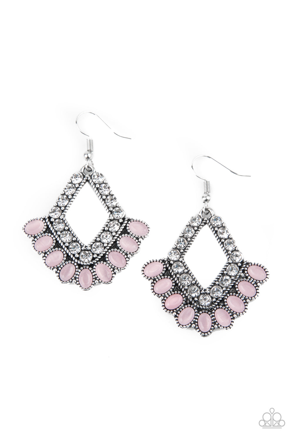 Just BEAM Happy - pink - Paparazzi earrings