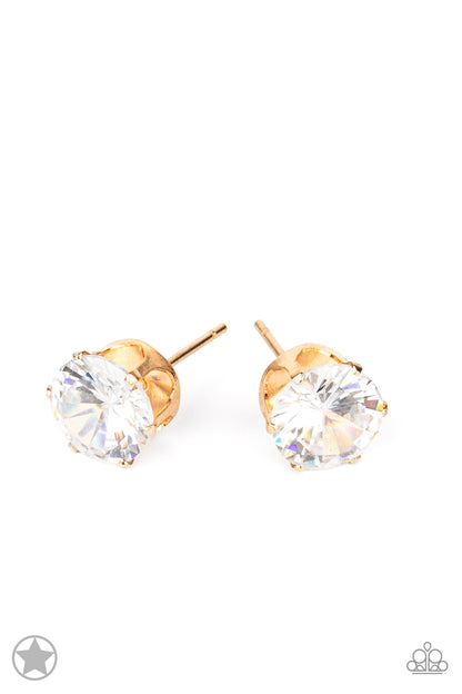 Just In TIMELESS - Gold - Paparazzi earrings
