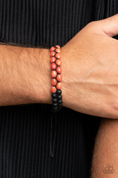 Just Play Cool - orange - Paparazzi MENS bracelet