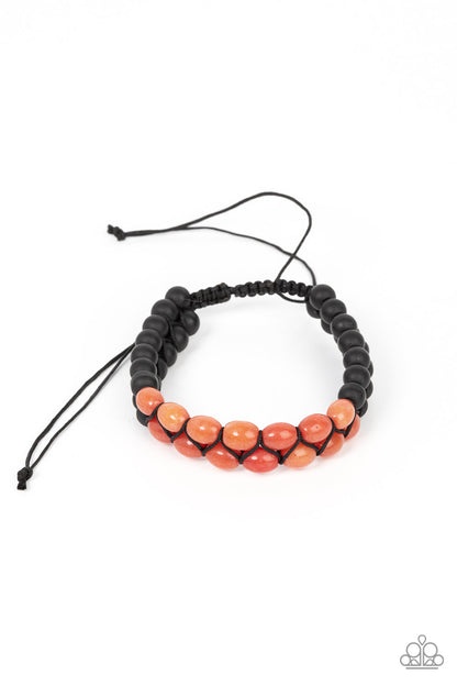 Just Play Cool - orange - Paparazzi MENS bracelet