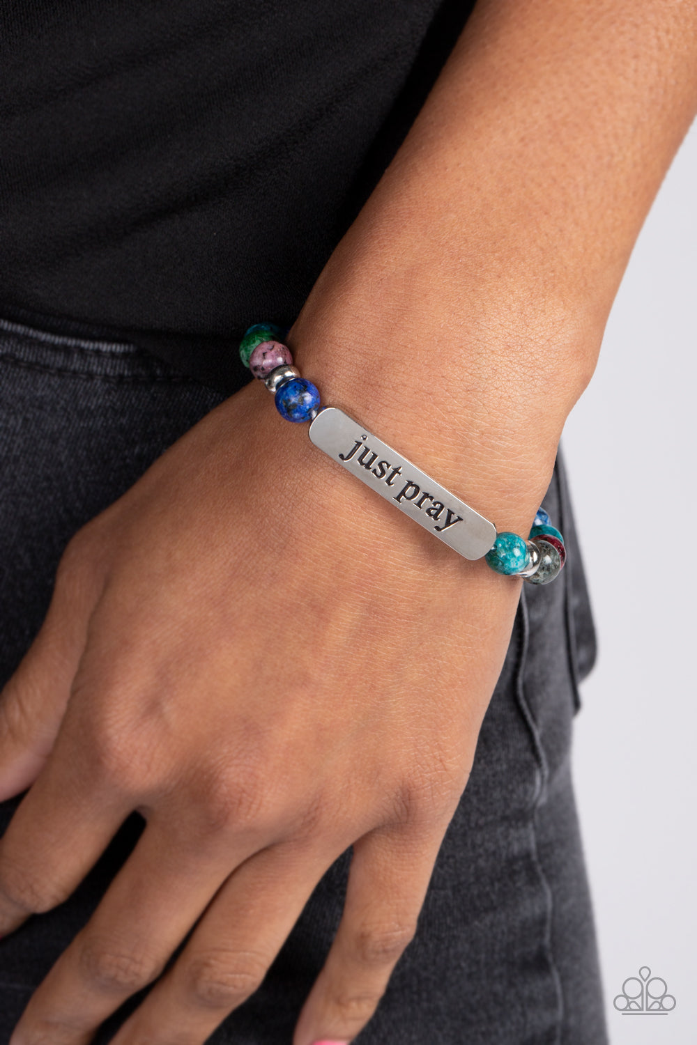 Just Pray - multi - Paparazzi bracelet