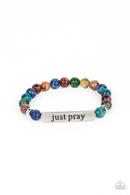 Just Pray - multi - Paparazzi bracelet