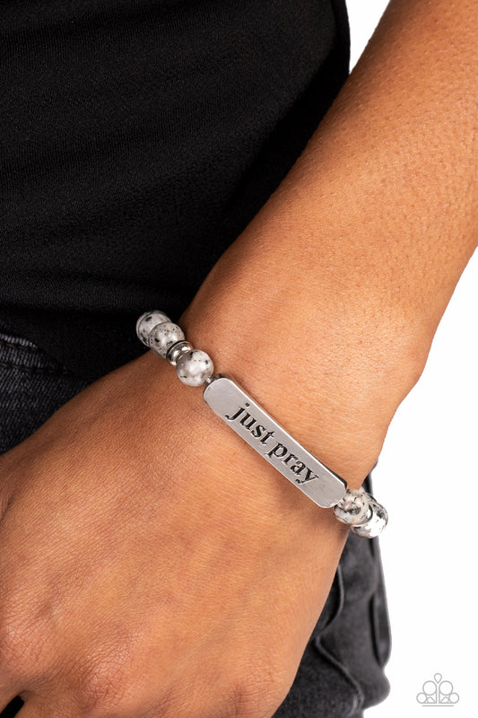 Just Pray - silver - Paparazzi bracelet