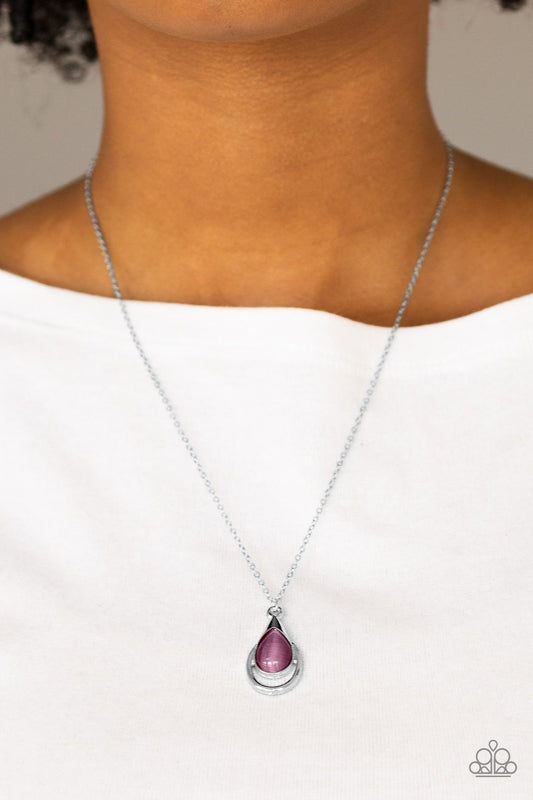 Just Drop It - purple - Paparazzi necklace