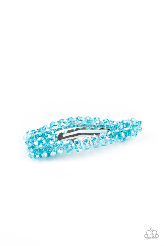Just Follow the Glitter-blue-Paparazzi hair clip