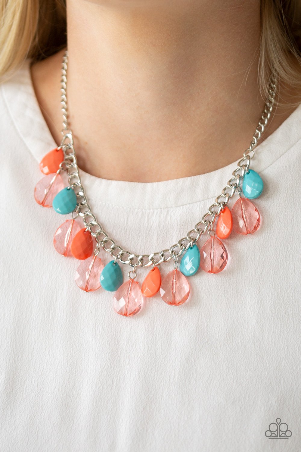 Just TEAR-rific-multi-Paparazzi necklace