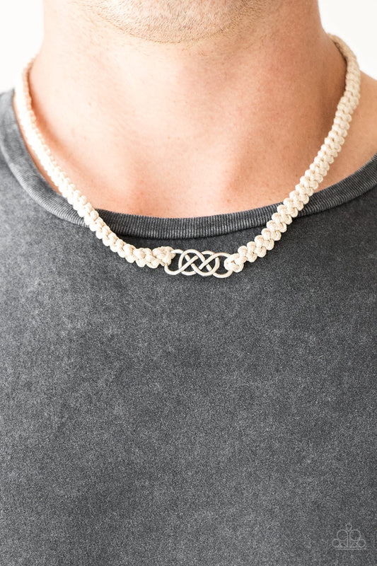 Just in Maritime-white-Paparazzi necklace