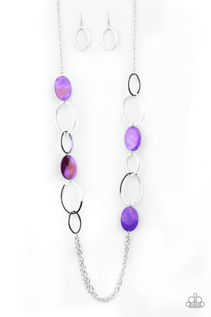 Kaleidoscope Coasts - purple - Paparazzi necklace