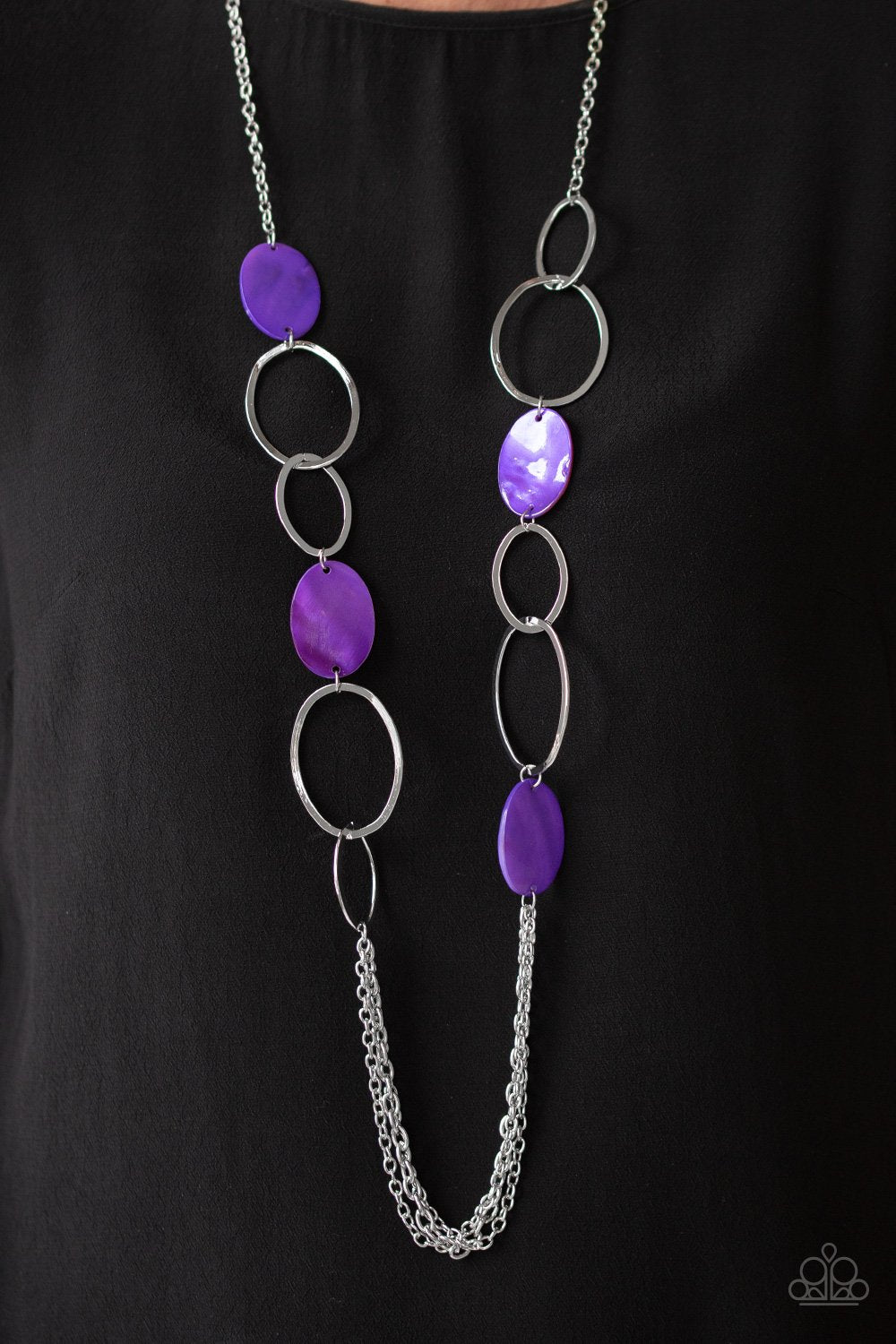 Kaleidoscope Coasts-purple-Paparazzi necklace