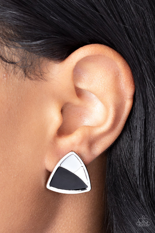 Kaleidoscopic Collision - black - Paparazzi earrings