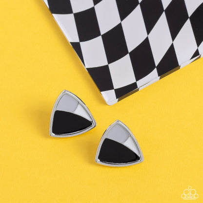 Kaleidoscopic Collision - black - Paparazzi earrings