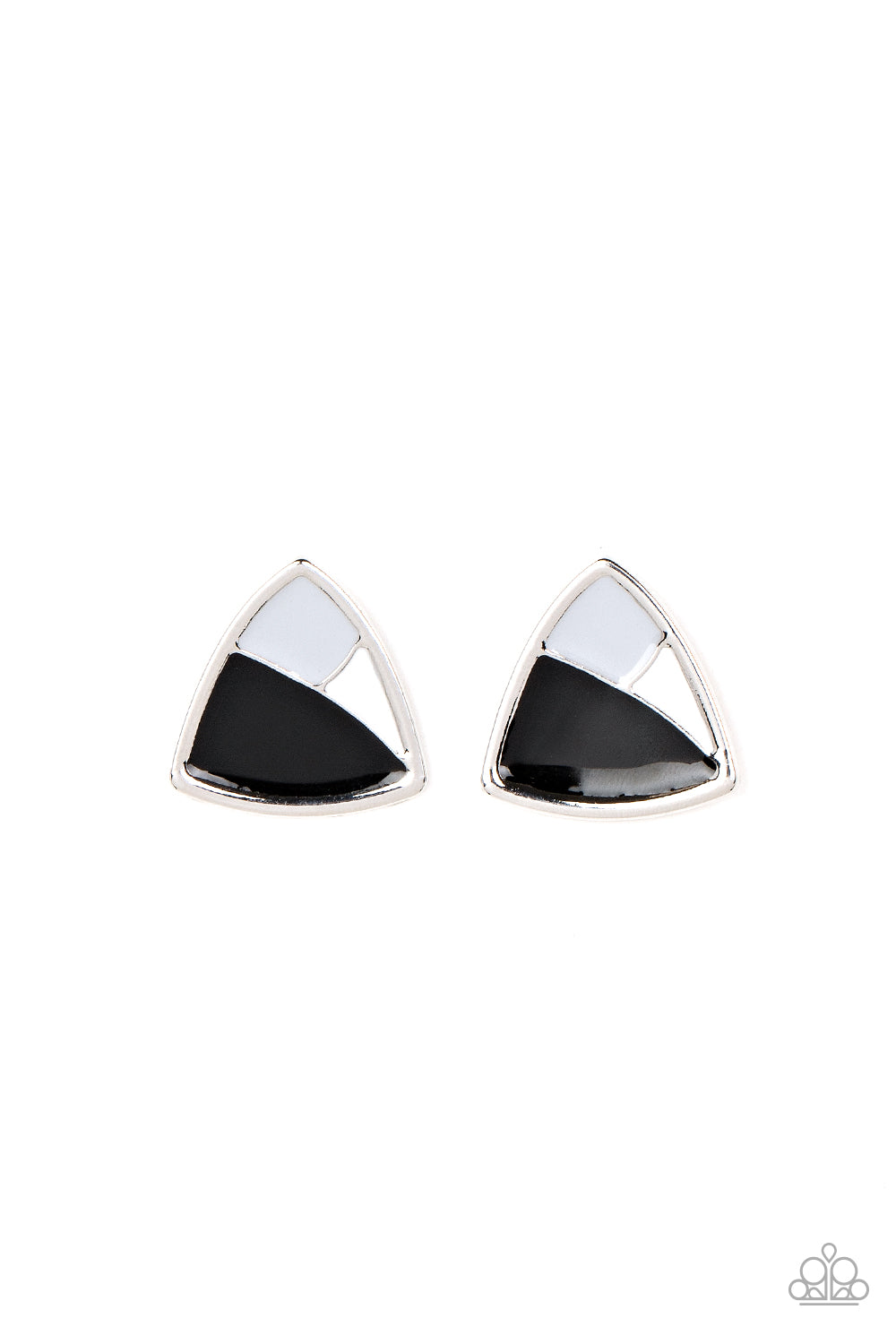 Kaleidoscopic Collision - black - Paparazzi earrings