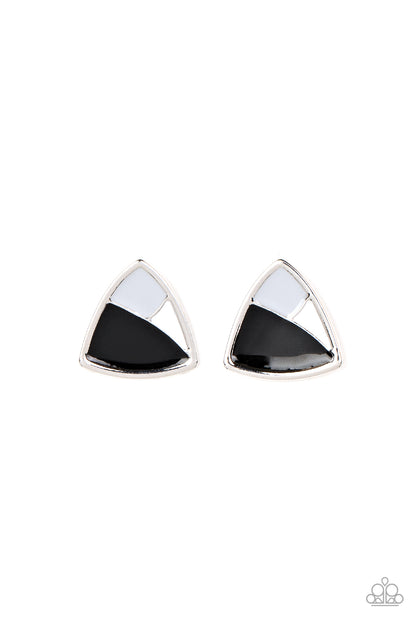 Kaleidoscopic Collision - black - Paparazzi earrings
