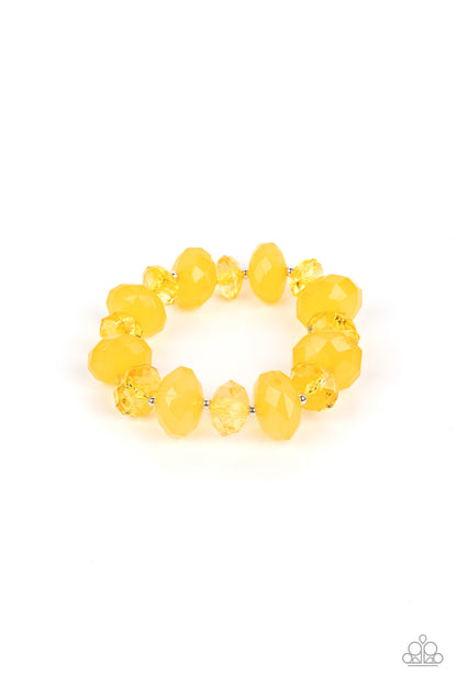 Keep GLOWING Forward - yellow - Paparazzi bracelet