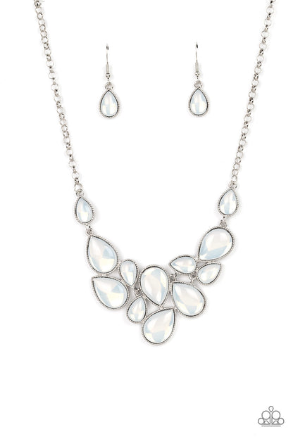 Keep GLOWING and GLOWING - white - Paparazzi necklace