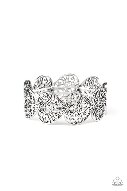 Keep Love In Your Heart - silver - Paparazzi bracelet