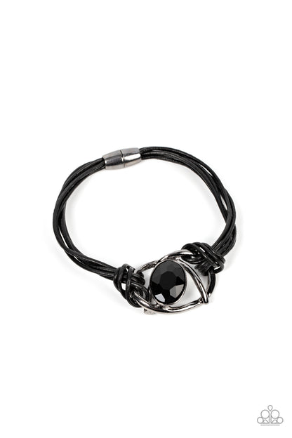 Keep Your Distance - black - Paparazzi bracelet