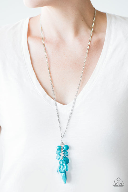 Keeping it Colorful - blue - Paparazzi necklace
