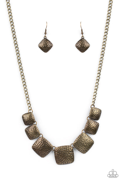 Keeping It RELIC - brass - Paparazzi necklace