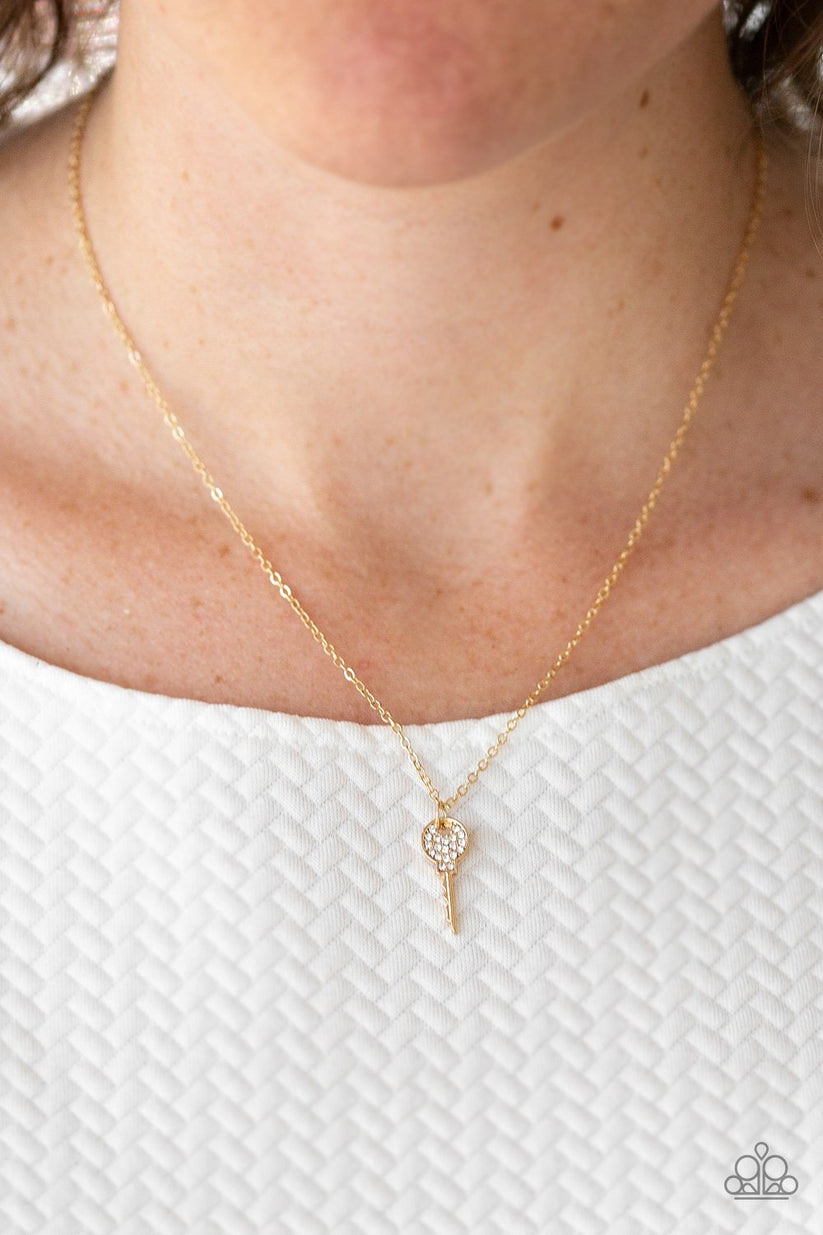 Key Figure - gold - Paparazzi necklace – JewelryBlingThing