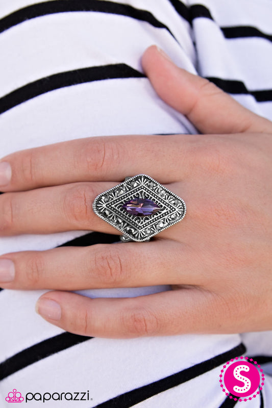 Kill Em With SHINE-ness - Purple - Paparazzi ring