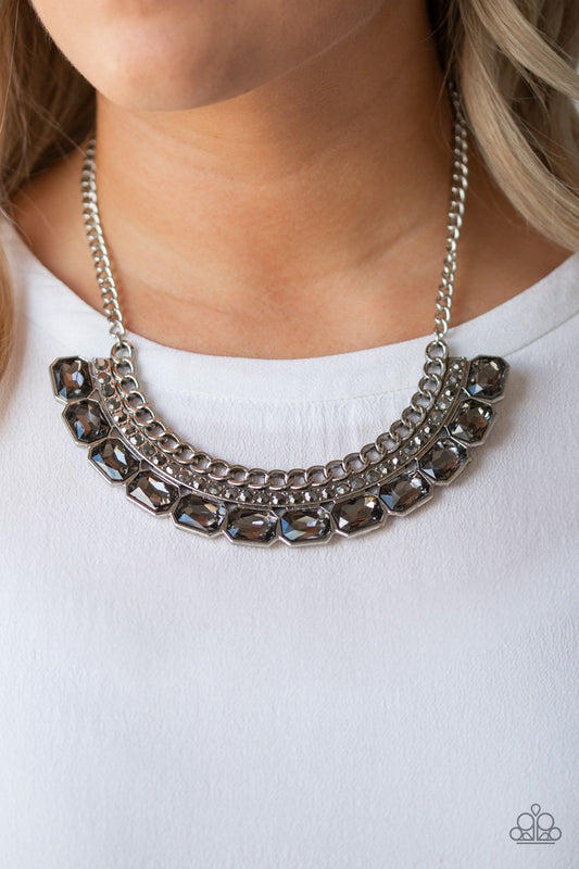 Killer Knockout-silver-Paparazzi necklace