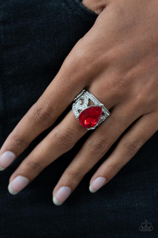 Kinda a Big Deal - red - Paparazzi ring