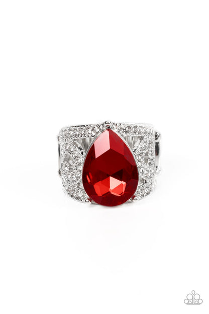 Kinda a Big Deal - red - Paparazzi ring