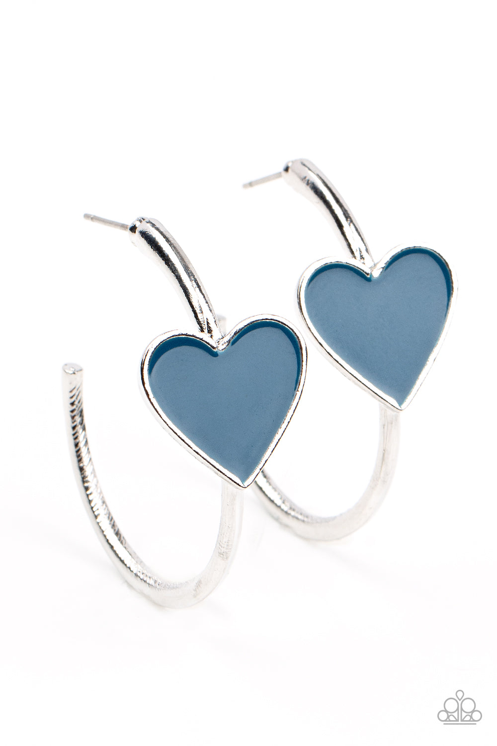 Kiss Up - blue - Paparazzi earrings