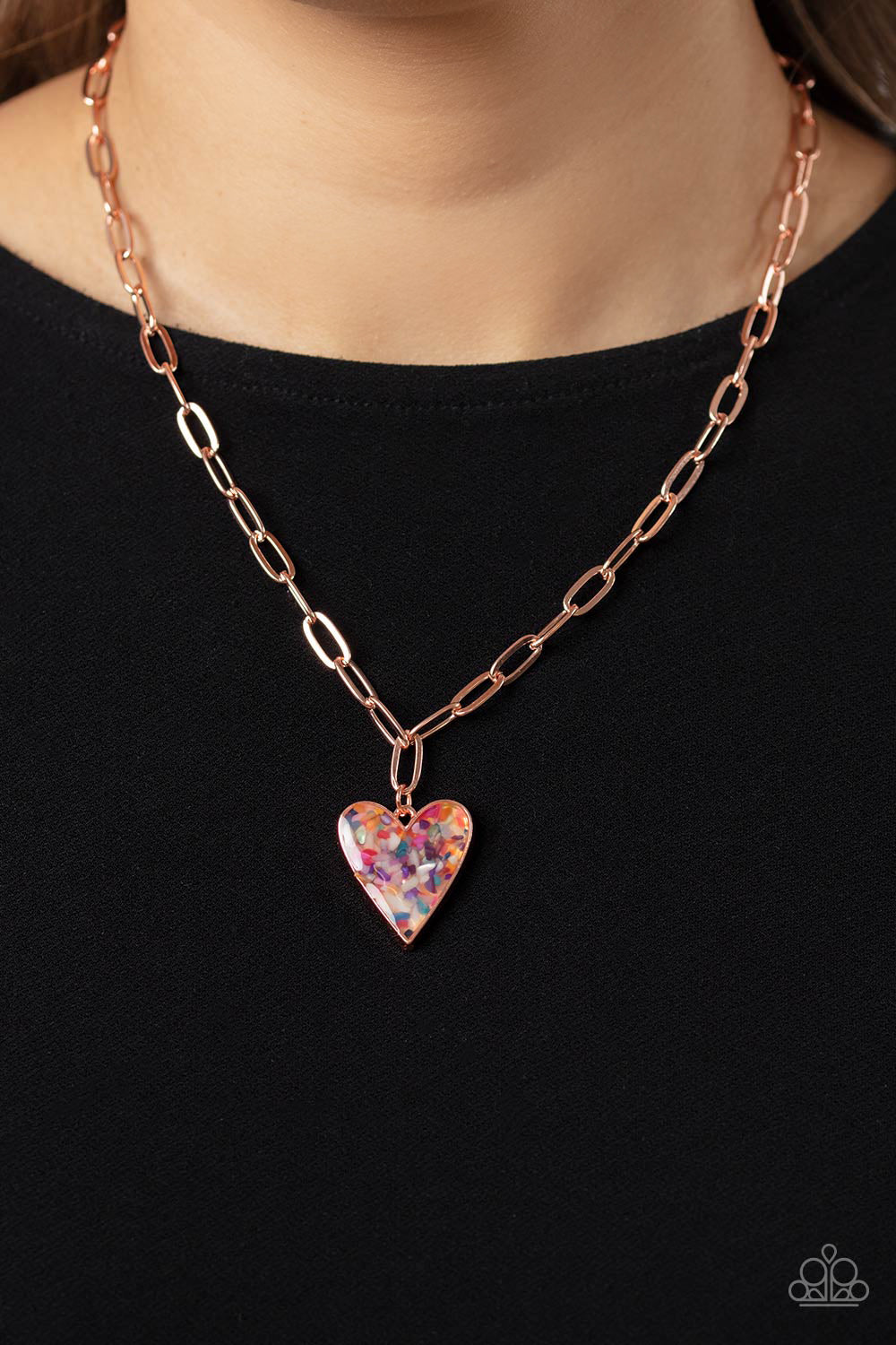 Kiss and SHELL - copper - Paparazzi necklace