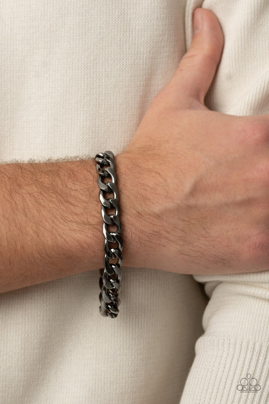 Knock, Knock, KNOCKOUT - black - Paparazzi MENS bracelet