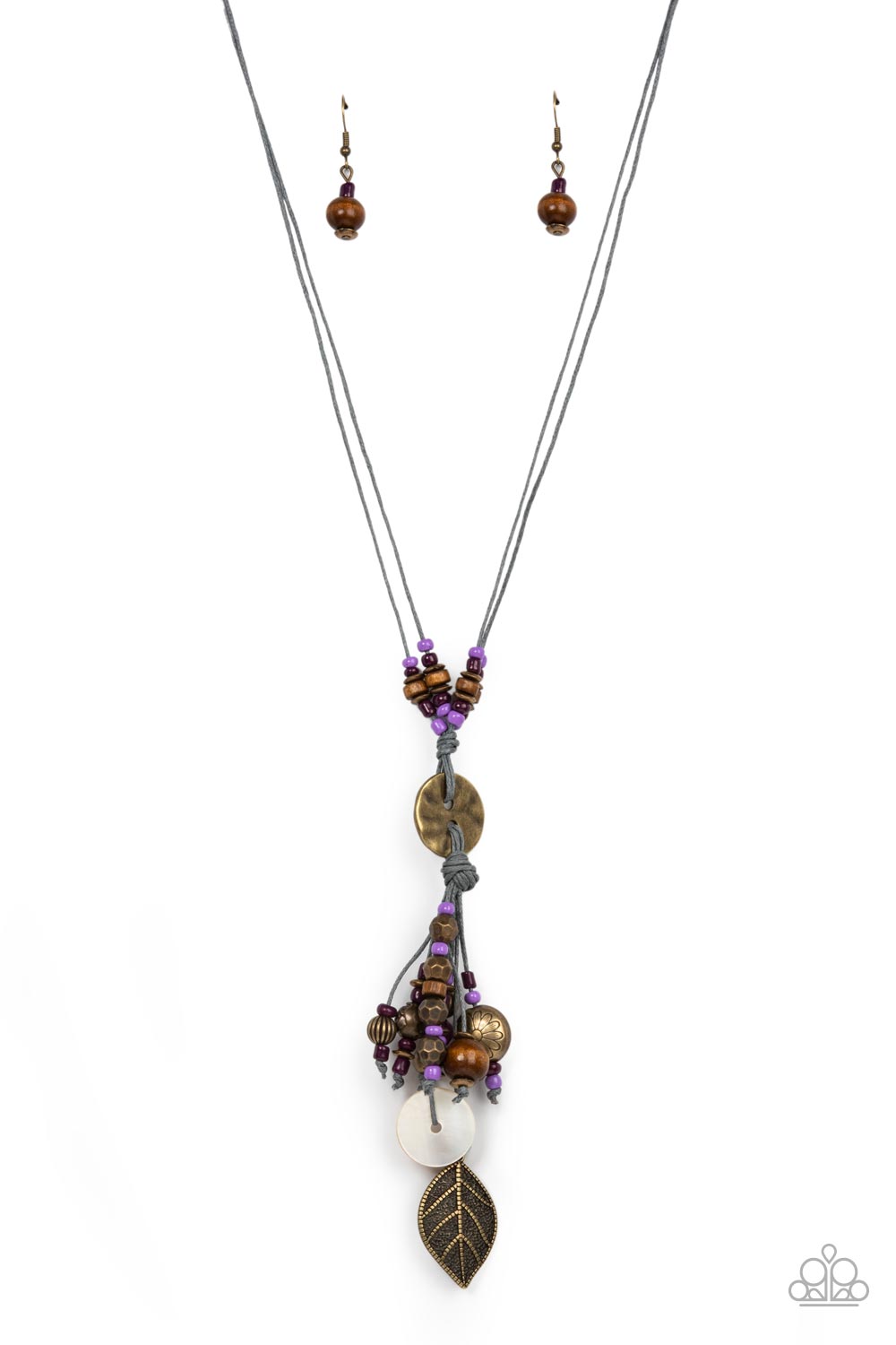 Knotted Keepsake - purple - Paparazzi necklace