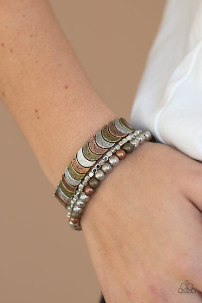 LAYER It On Me-multi-Paparazzi bracelet