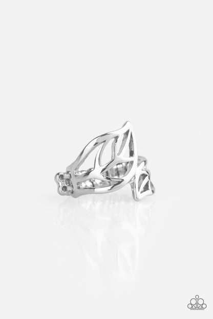 LEAF It All Behind - silver - Paparazzi ring