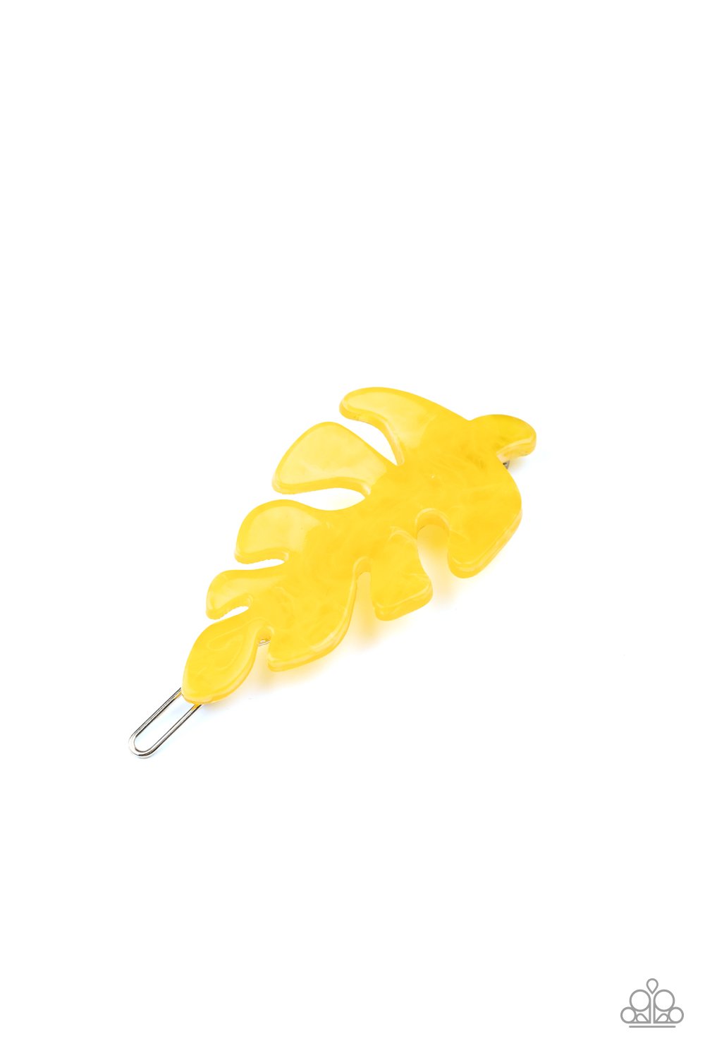 LEAF Your Mark-yellow-Paparazzi hair clip