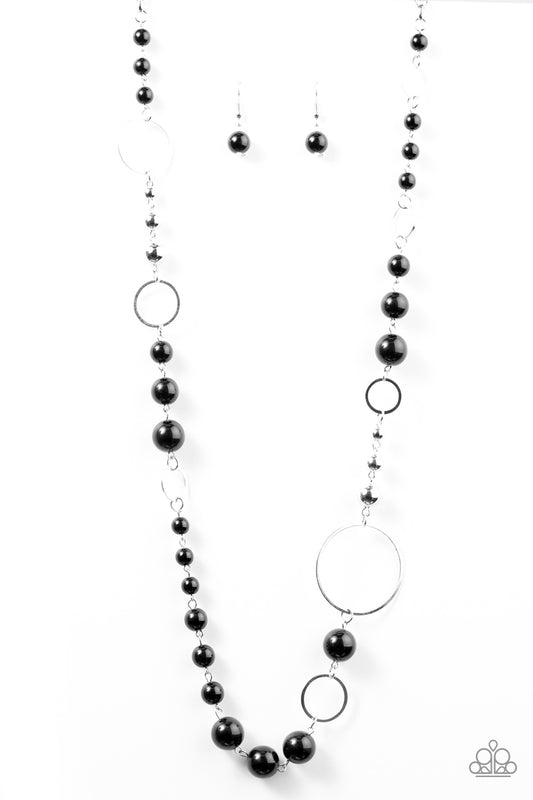 Lady Etiquette - Black - Paparazzi necklace