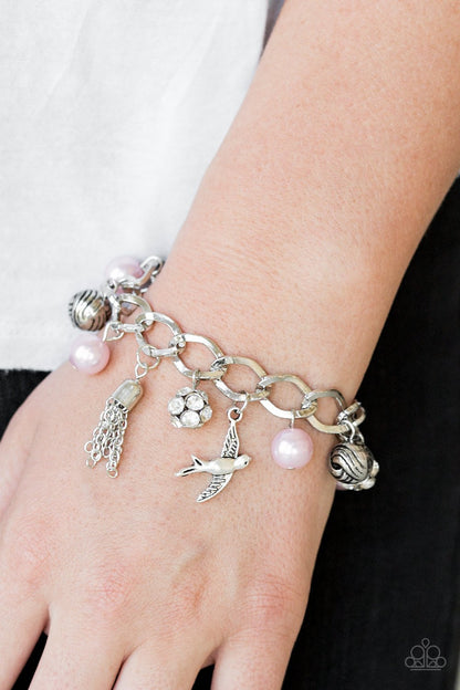 Lady Love Dove-pink-Paparazzi bracelet