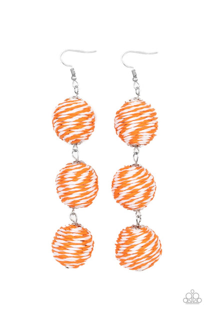 Laguna Lanterns - orange - Paparazzi earrings