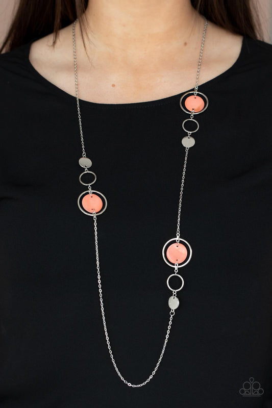Laguna Lounge - orange - Paparazzi necklace