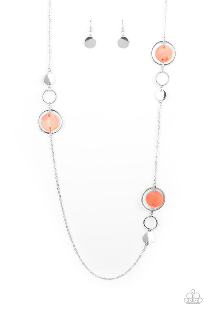 Laguna Lounge - orange - Paparazzi necklace