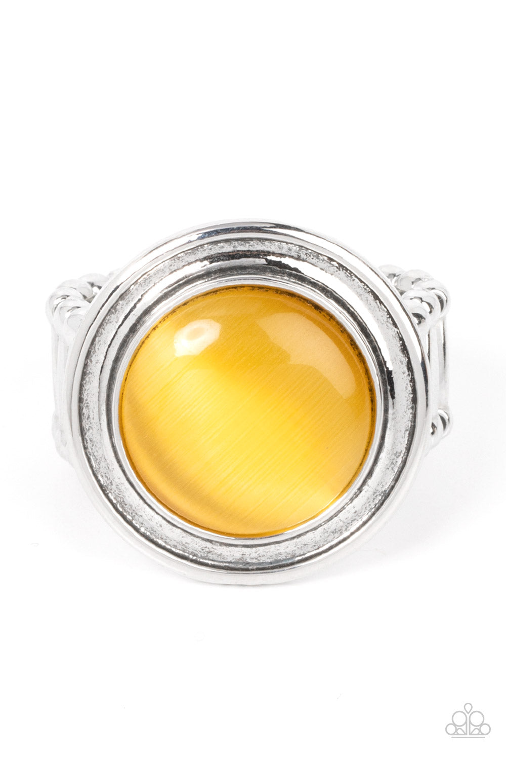 Laguna Luminosity - yellow - Paparazzi ring