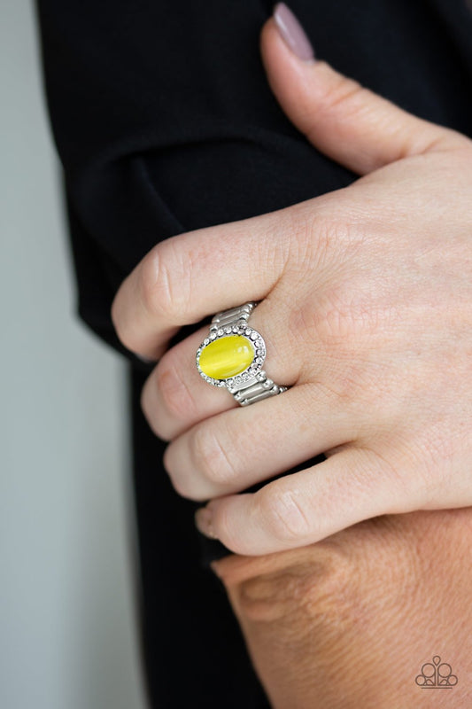 Laguna Luxury-yellow-Paparazzi ring