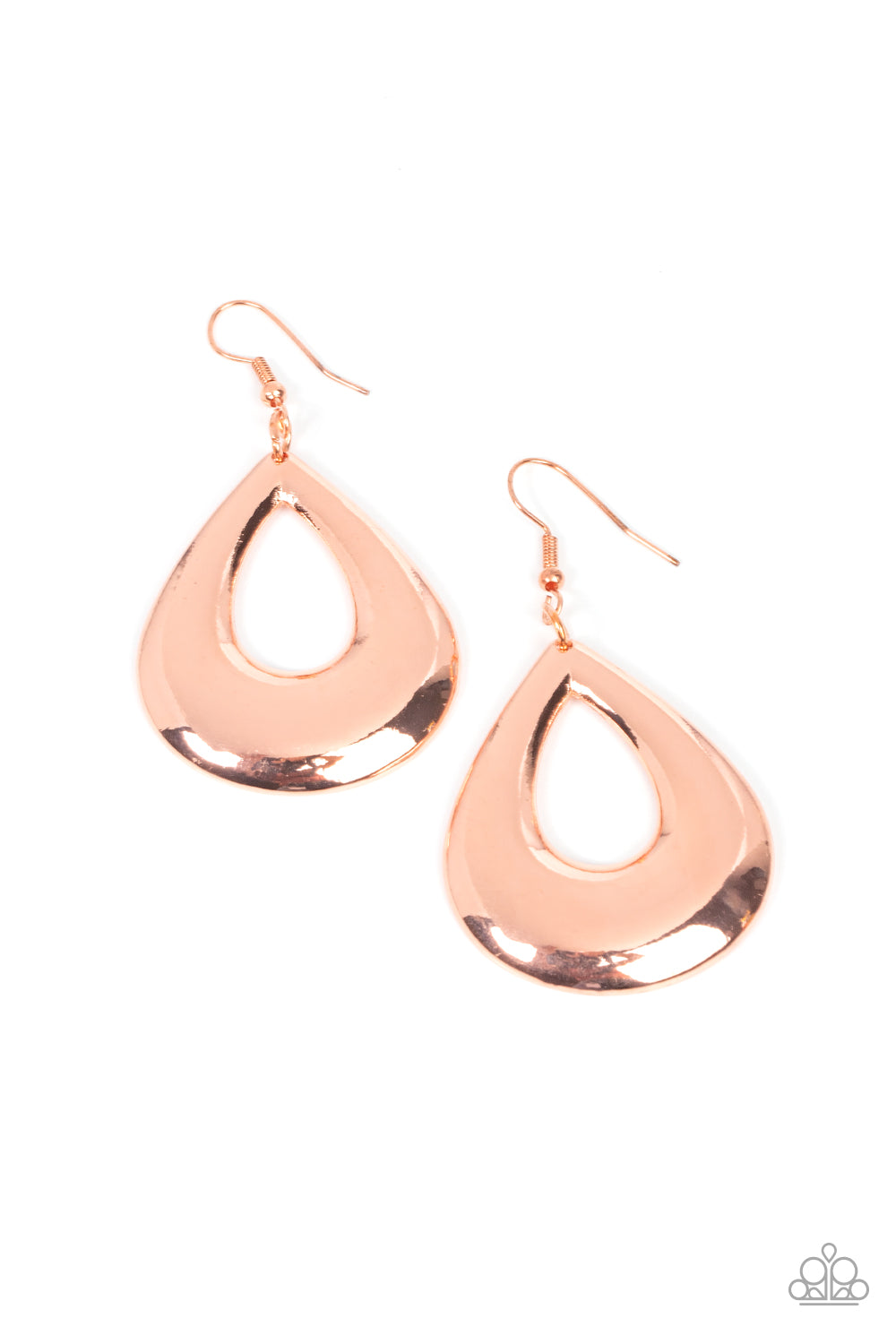 Laid-Back Leisure - copper - Paparazzi earrings