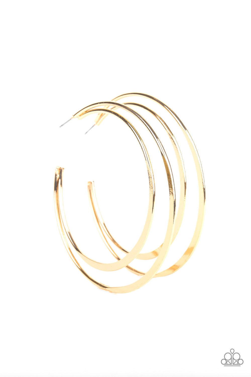 Last HOOP-rah - gold - Paparazzi earrings