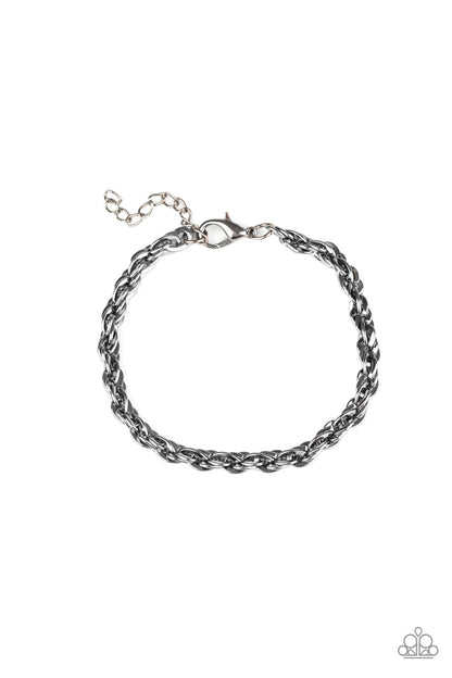 Last Lap - black - Paparazzi mens bracelet