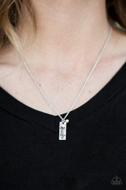 Laugh Often - pink - Paparazzi necklace