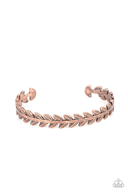 Laurel Groves - copper - Paparazzi bracelet
