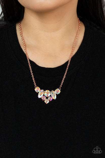Lavishly Loaded - copper - Paparazzi necklace