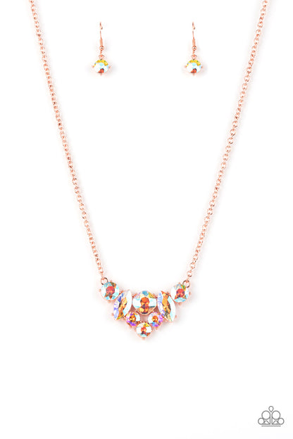 Lavishly Loaded - copper - Paparazzi necklace